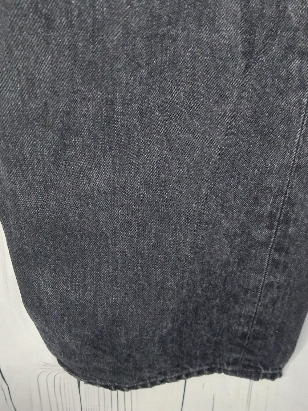 Agolde Black Distressed High-Rise Casual Straight Leg 90's Grunge Style Jeans - Picture 6 of 10